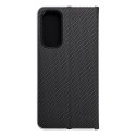 Etui z klapką na Samsung A25 5G Luna Book Carbon czarne