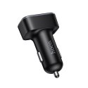 Ładowarka samochodowa Hoco z LCD 2x USB A + 1x USB C QC3.0 PD 42W Z63A czarna
