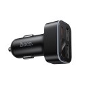 Ładowarka samochodowa Hoco z LCD 2x USB A + 1x USB C QC3.0 PD 42W Z63A czarna