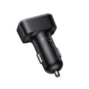 Ładowarka samochodowa Hoco z LCD 2x USB A + 1x USB C QC3.0 PD 42W Z63A czarna