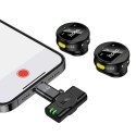 Mikrofon bezprzewodowy 2w1 Lightning / USB C Hoco L22 czarny