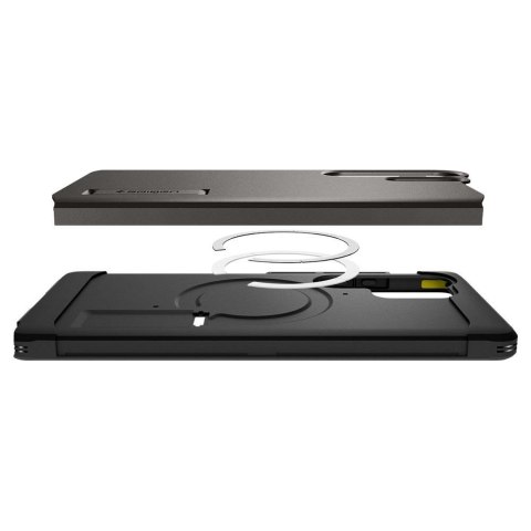 SPIGEN futerał TOUGH ARMOR kompatybilny z MagSafe do SAMSUNG S25 Ultra gunmetal