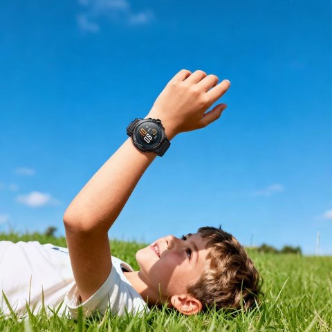 Smartwatch dla dzieci Hoco 1,28" 4G GPS z funkcją rozmowy Y107 czarny