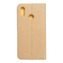 Etui z klapką na Huawei P20 LITE Luna Book Gold złote