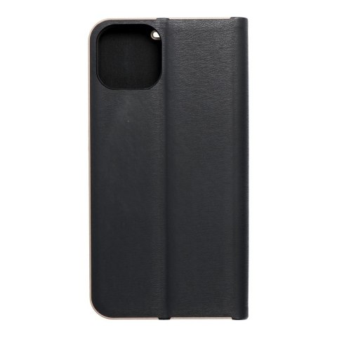 Etui z klapką na iPhone 13 Luna Book Gold czarne