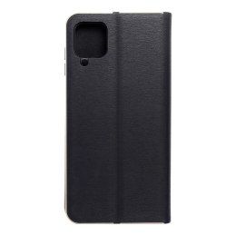 Etui z klapką na Samsung A12 / M12 Luna Book Gold czarne