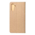 Etui z klapką na Samsung A13 5G / A04S Luna Book Gold złote