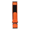Pasek do Apple Watch Forcell F-Design FA05 rzep nylon 42 / 44 / 45 / 49 mm pomarańczowy