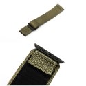 Pasek do Apple Watch Forcell F-Design FA05 rzep nylon 42 / 44 / 45 / 49 mm zielony