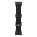 Pasek do Apple Watch Forcell F-Design FA06 dziurki silikon 42 / 44 / 45 / 49 mm czarny
