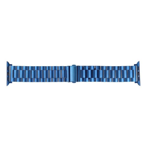 Pasek do Apple Watch Forcell F-Design FA10 zatrzask stal 42 / 44 / 45 / 49 mm niebieski