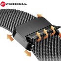 Pasek do Apple Watch Forcell F-Design FA14 magnetyczny stal 42 / 44 / 45 / 49 mm czarny