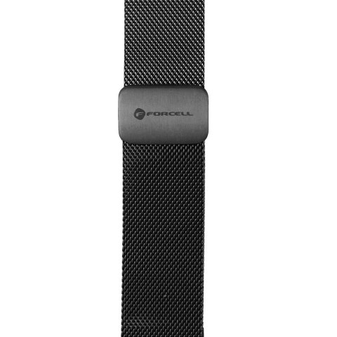 Pasek do Apple Watch Forcell F-Design FA14 magnetyczny stal 42 / 44 / 45 / 49 mm czarny