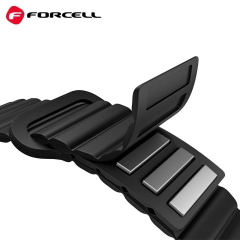 Pasek do Mi Band 8 Xiaomi Forcell F-Design FX8 sprzączka silikon czarny