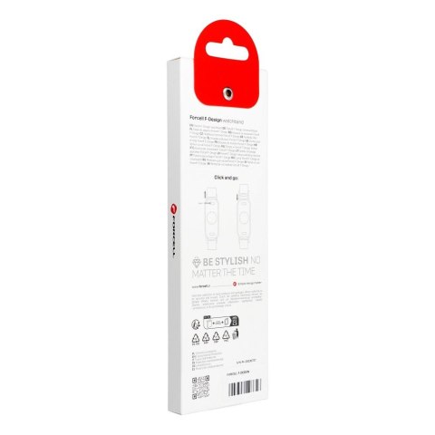 Pasek do Mi Band 8 Xiaomi Forcell F-Design FX8 sprzączka silikon czarny