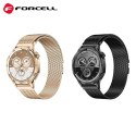 Pasek do Samsung Galaxy Watch Forcell F-Design FS10 magnetyczny stal 22 mm czarny