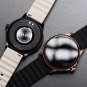 Pasek do Samsung Galaxy Watch Forcell Forcell F-Design FS01 dziurki silikon 20 mm czarny