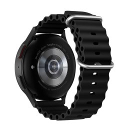 Pasek do Samsung Galaxy Watch Forcell Forcell F-Design FS01 dziurki silikon 22 mm czarny