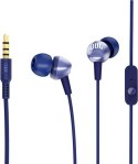 Słuchawki przewodowe douszne Jack 3,5 mm JBL C200Si niebieskie