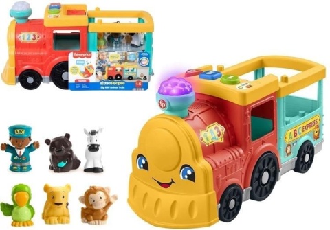 Fisher Price LP duży abc animal train wersja NL