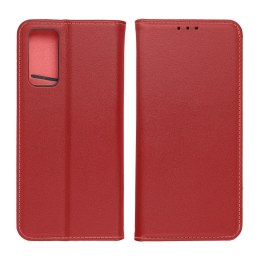 Etui z klapką na Samsung A13 4G Smart Pro Book skórzane bordowe