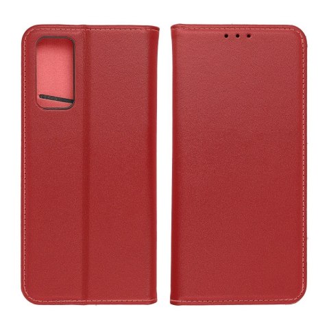 Etui z klapką na Samsung A13 4G Smart Pro Book skórzane bordowe