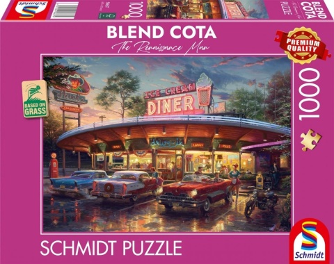 Puzzle 1000 Blend Cota Amerykańska restauracja
