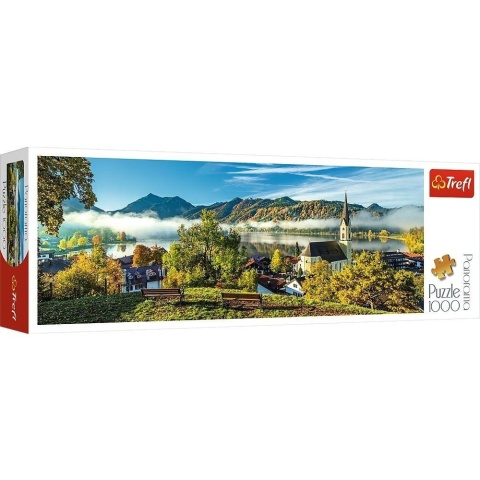 Puzzle 1000 Panorama - Nad jeziorem Schliersee TRE