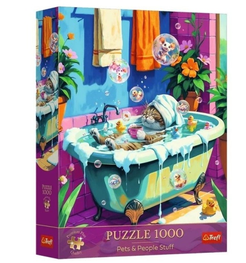 Puzzle 1000 Premium Miau, Relaks, Powtórz TREFL