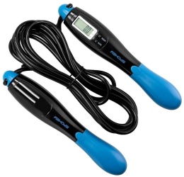 Skakanka z regulowaną linką czarna