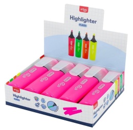 Zakreślacz Flash różowy (10szt) EASY