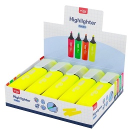 Zakreślacz Flash żółty (10szt) EASY