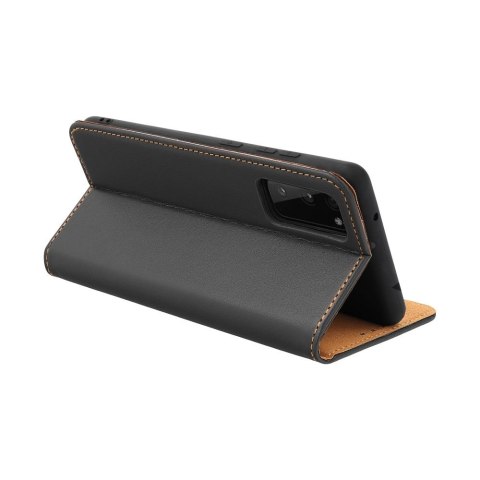 Etui z klapką na iPhone 15 PRO Smart Pro Book skórzane czarne