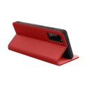 Etui z klapką na iPhone 16e (SE 4 2025) Smart Pro Book skórzane bordowe