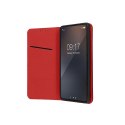 Etui z klapką na Samsung A05s Smart Pro Book skórzane bordowe