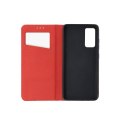 Etui z klapką na Samsung A05s Smart Pro Book skórzane bordowe