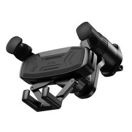 Uchwyt na telefon do samochodu grawitacyjny Hoco do kratki H66 czarny