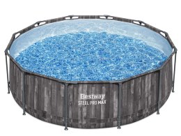 Bestway Basen stelażowy 366x100cm 8w1 drewno 5614X