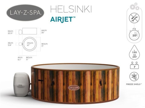 Bestway jacuzzi Lay-Z-Spa Helsinki 5-7 osób 60025