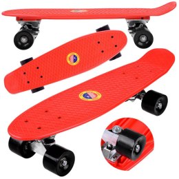 Deskorolka FISZKA dla dzieci do 50kg CZERWONA SP0575