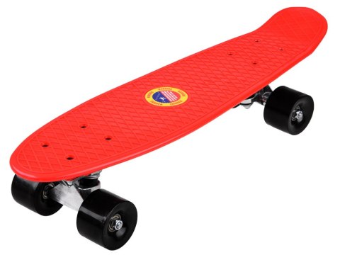 Deskorolka FISZKA dla dzieci do 50kg CZERWONA SP0575