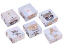 Drewniane Klocki puzzle zwierzątka obrazki ZA4114