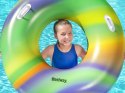 Bestway Dmuchane koło do pływania z uchwytami TĘCZOWE 119cm 36352