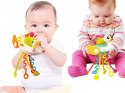 Zabawka sensoryczna gryzak ŁABĘDŹ linki - dla niemowlaka 10m+ ZA4640