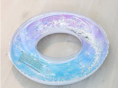 Bajeczne Kółko dmuchane z konfetti do pływania dla dzieci 80cm SP0751