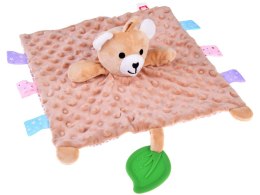 Miś Minky Sensoryczny z Metkami i Gryzakiem - Zawieszka do Wózka ZA4744