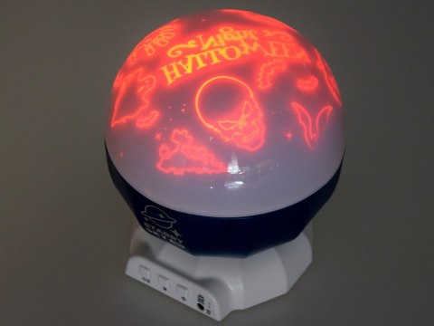 Projektor RBG + lampka 2w1 WYŚWIETLACZ I MUZYKA 3x wzory i 2x tryby ZA4700