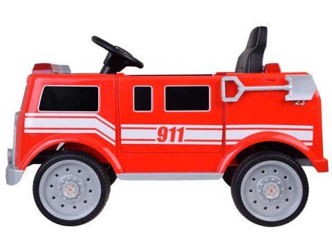 Auto Straż Pożarna Wóz Strażacki na akumulator Koguty Sygnał Radio PA0313