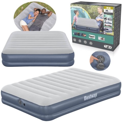 Bestway Materac kempingowy 2-os. 300kg 203x152cm - wbudowana pompka 6716T