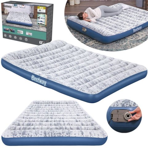 Bestway Materac kempingowy 2-os. 300kg 203x152cm - wbudowana pompka 67836